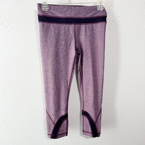 Lululemon purple Inspire crop legging size 6